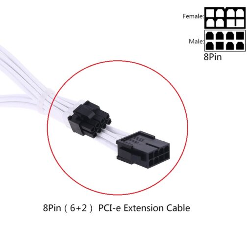 image cable extension pc personnalisé 8 pin gpu
